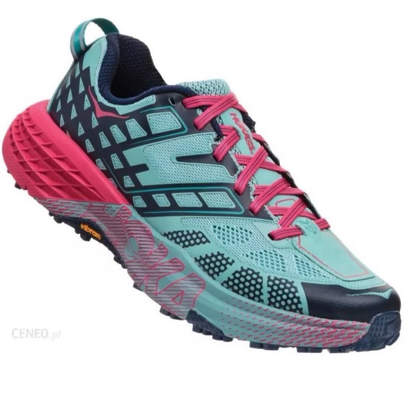 Hoka One One Shoes - Hoka One One Speedgoat 2 Trail Running Shoes Sneakers Blue - Women’s Size 8.5